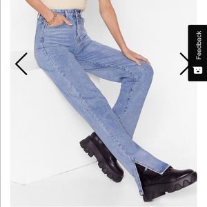 NOW OR NEVER SLIT JEANS